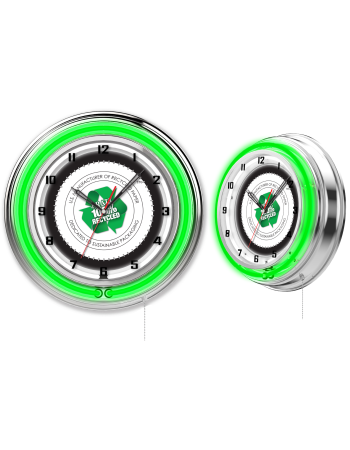 LARGE NEON WALL CLOCK